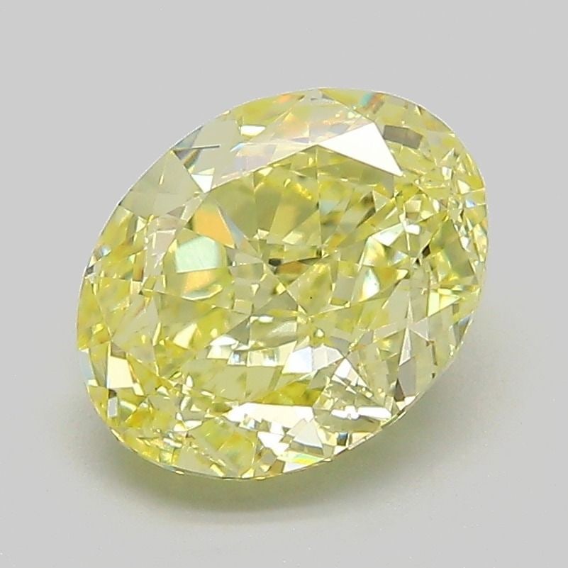 Loose Diamond - OVAL 2.26ct Fancy Intense Yellow VVS2: Loose Diamond - OVAL 2.26ct Fancy Intense Yellow VVS2 Source: This is a real non-mined Diamond that has been grown in a lab Shape: OVAL Carats: 2.26 Color: Fancy Intense Yellow Certification: IGI Vide