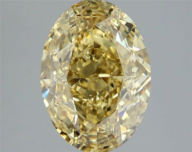 Loose Diamond - OVAL 4.03ct Fancy Intense Yellow VS2: Loose Diamond - OVAL 4.03ct Fancy Intense Yellow VS2 Source: This is a real non-mined Diamond that has been grown in a lab Shape: OVAL Carats: 4.03 Color: Fancy Intense Yellow Certification: IGI Video