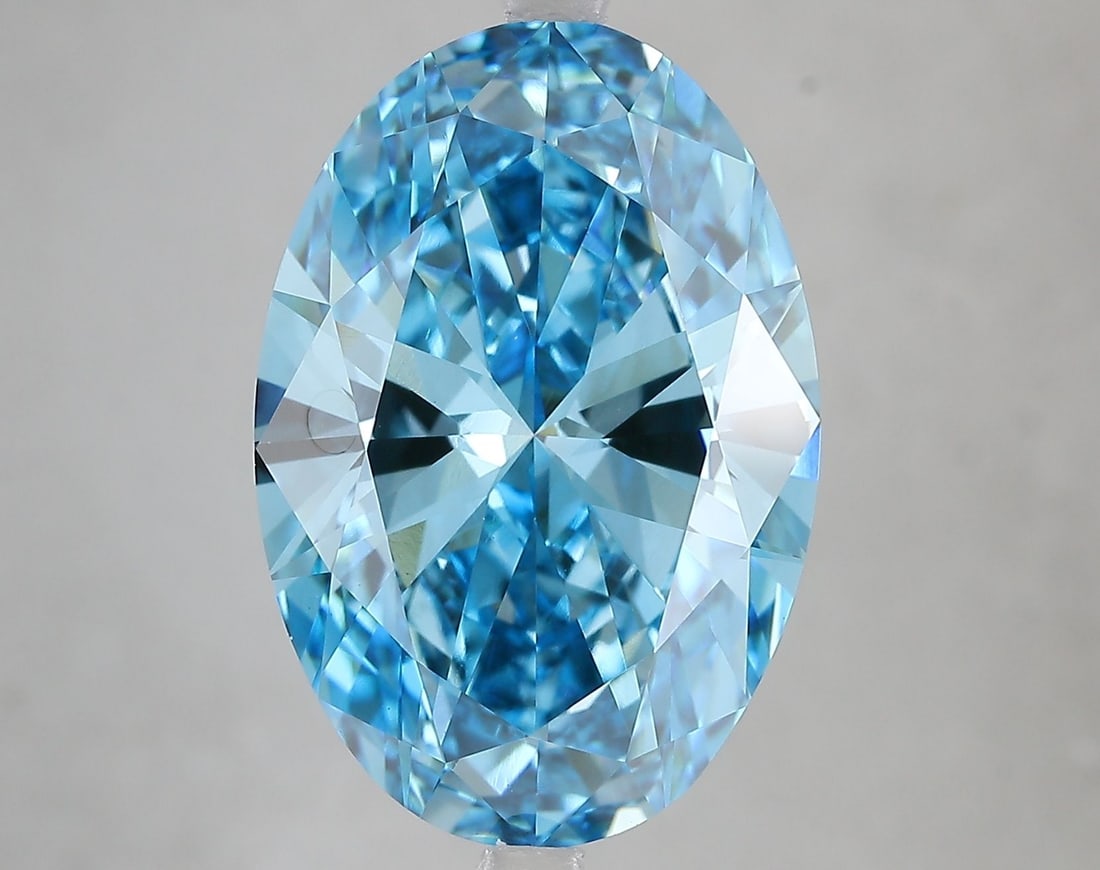 Loose Diamond - OVAL 10.0ct Fancy Vivid Blue VVS2: Loose Diamond - OVAL 10.0ct Fancy Vivid Blue VVS2 Source: This is a real non-mined Diamond that has been grown in a lab Shape: OVAL Carats: 10.0 Color: Fancy Vivid Blue Certification: IGI Video:
