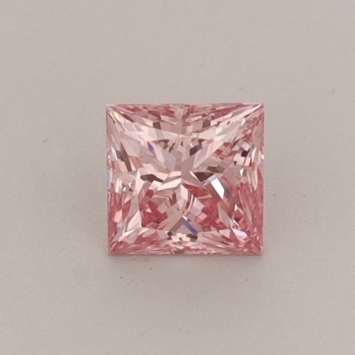Loose Diamond - PRINCESS 0.45ct Fancy Vivid Pink VS1: Loose Diamond - PRINCESS 0.45ct Fancy Vivid Pink VS1 Source: This is a real non-mined Diamond that has been grown in a lab Shape: PRINCESS Carats: 0.45 Color: Fancy Vivid Pink Certification: IGI Video