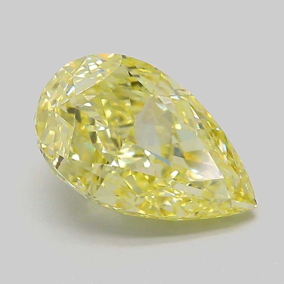 Loose Diamond - PEAR 3.05ct Fancy Intense Yellow VS1: Loose Diamond - PEAR 3.05ct Fancy Intense Yellow VS1 Source: This is a real non-mined Diamond that has been grown in a lab Shape: PEAR Carats: 3.05 Color: Fancy Intense Yellow Certification: IGI Video