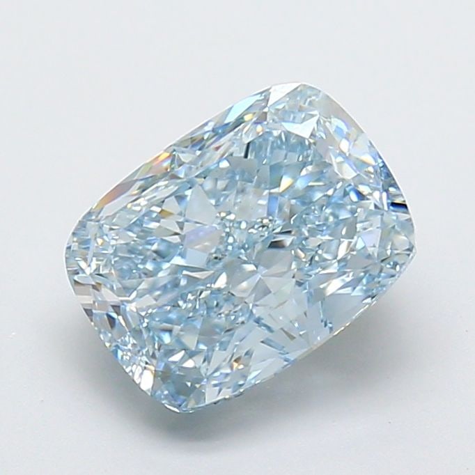 Loose Diamond - CUSHION MODIFIED 3.41ct Fancy Intense Blue VVS2: Loose Diamond - CUSHION MODIFIED 3.41ct Fancy Intense Blue VVS2 Source: This is a real non-mined Diamond that has been grown in a lab Shape: CUSHION MODIFIED Carats: 3.41 Color: Fancy Intense Blue Cer