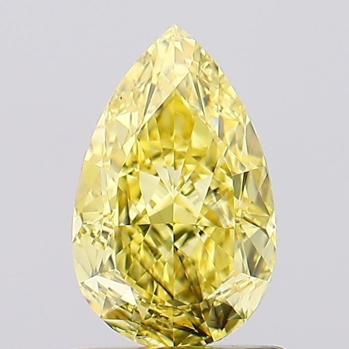 Loose Diamond - PEAR 1.11ct Fancy Vivid Yellow SI1: Loose Diamond - PEAR 1.11ct Fancy Vivid Yellow SI1 Source: This is a real non-mined Diamond that has been grown in a lab Shape: PEAR Carats: 1.11 Color: Fancy Vivid Yellow Certification: IGI Video: