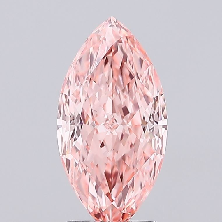 Loose Diamond - MARQUISE 2.05ct Fancy Vivid Pink VS1: Loose Diamond - MARQUISE 2.05ct Fancy Vivid Pink VS1 Source: This is a real non-mined Diamond that has been grown in a lab Shape: MARQUISE Carats: 2.05 Color: Fancy Vivid Pink Certification: IGI Video