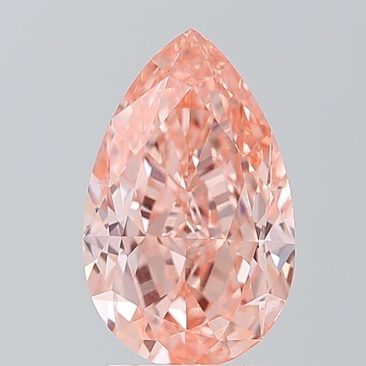 Loose Diamond - PEAR 3.04ct Fancy Intense Orange Pink VVS2: Loose Diamond - PEAR 3.04ct Fancy Intense Orange Pink VVS2 Source: This is a real non-mined Diamond that has been grown in a lab Shape: PEAR Carats: 3.04 Color: Fancy Intense Orange Pink Certification