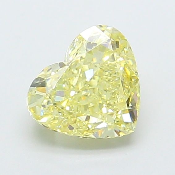 Loose Diamond - HEART 1.58ct Fancy Yellow VS1: Loose Diamond - HEART 1.58ct Fancy Yellow VS1 Source: This is a real non-mined Diamond that has been grown in a lab Shape: HEART Carats: 1.58 Color: Fancy Yellow Certification: IGI Video: