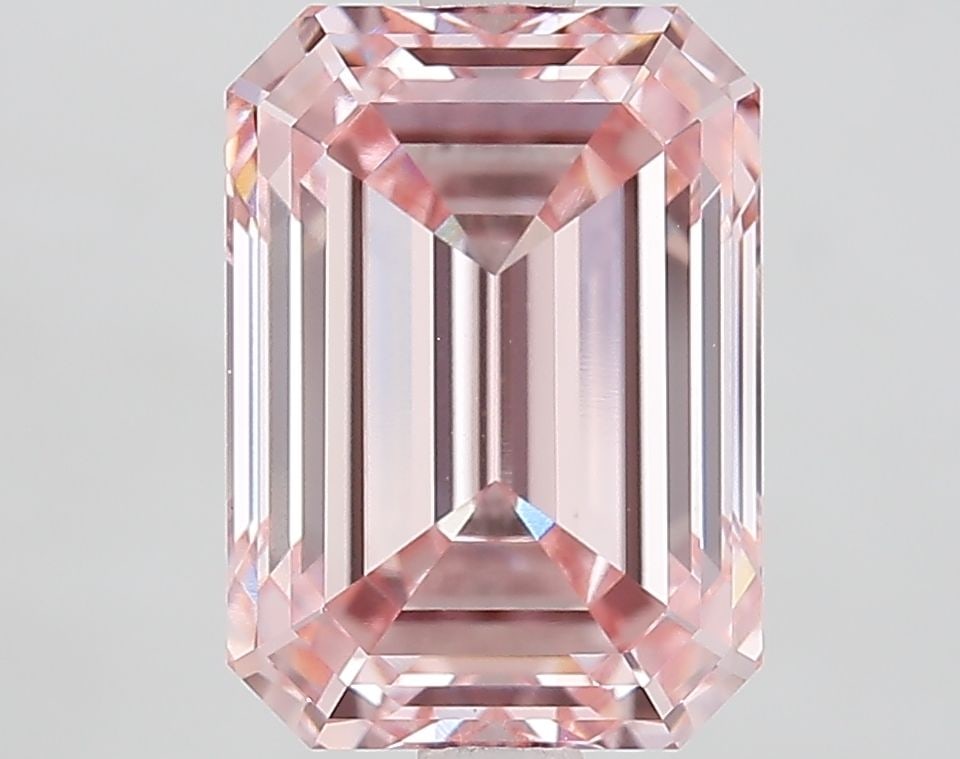 Loose Diamond - EMERALD 4.11ct Fancy Intense Pink VVS2: Loose Diamond - EMERALD 4.11ct Fancy Intense Pink VVS2 Source: This is a real non-mined Diamond that has been grown in a lab Shape: EMERALD Carats: 4.11 Color: Fancy Intense Pink Certification: IGI Vi
