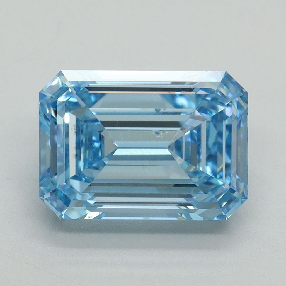 Loose Diamond - EMERALD 3.0ct Fancy Intense Blue VS2: Loose Diamond - EMERALD 3.0ct Fancy Intense Blue VS2 Source: This is a real non-mined Diamond that has been grown in a lab Shape: EMERALD Carats: 3.0 Color: Fancy Intense Blue Certification: IGI Video