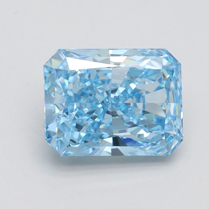 Loose Diamond - RADIANT 1.68ct Fancy Vivid Blue VVS2: Loose Diamond - RADIANT 1.68ct Fancy Vivid Blue VVS2 Source: This is a real non-mined Diamond that has been grown in a lab Shape: RADIANT Carats: 1.68 Color: Fancy Vivid Blue Certification: IGI