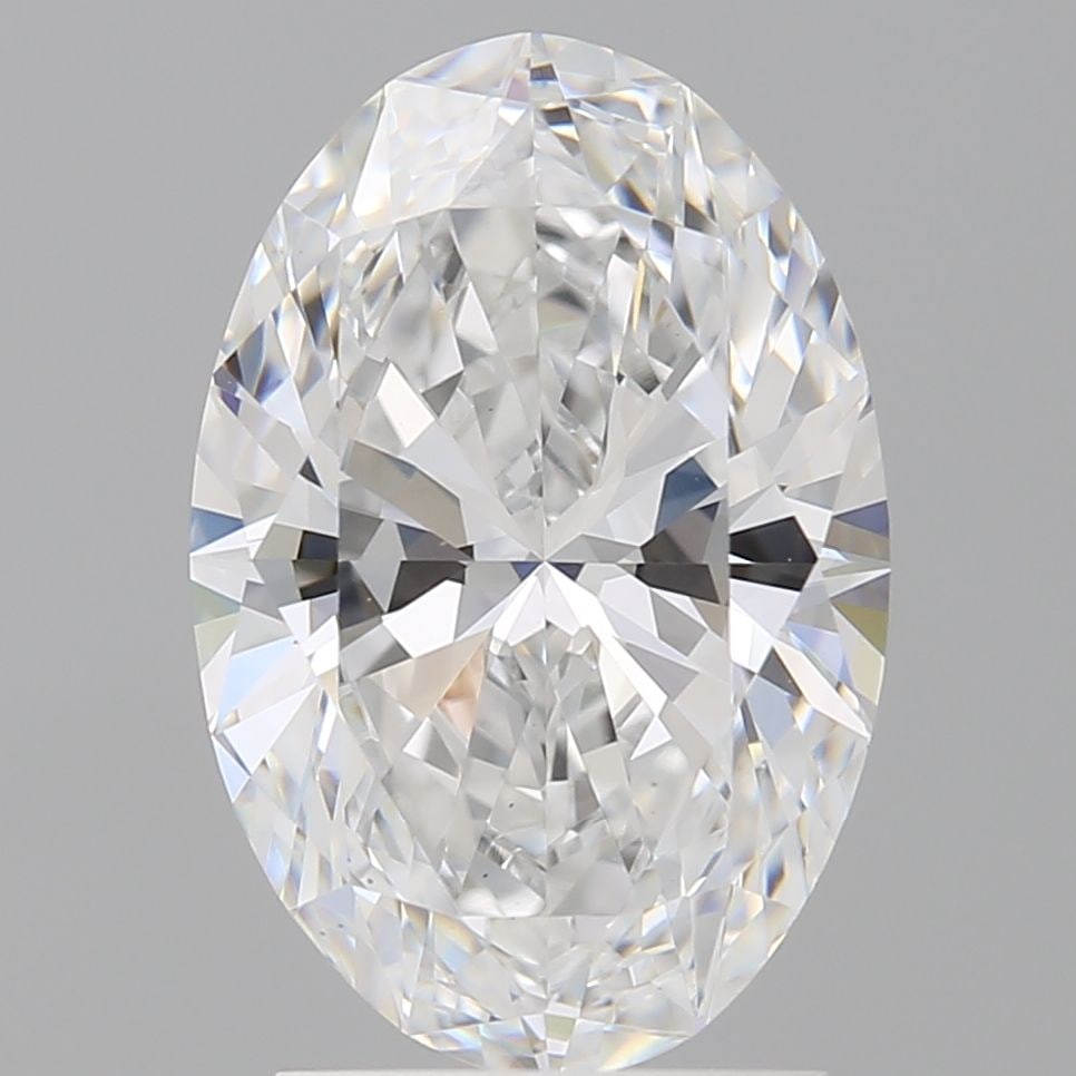 Loose Diamond - OVAL 2.52ct E VVS2: Loose Diamond - OVAL 2.52ct E VVS2 Source: This is a real non-mined Diamond that has been grown in a lab Shape: OVAL Carats: 2.52 Color: E Clarity: VVS2 Certification: IGI Video: