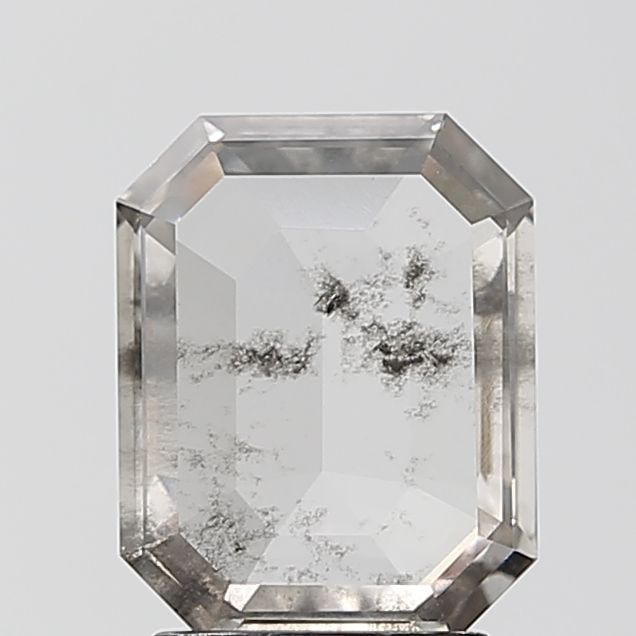 Loose Diamond - EMERALD 1.52ct Salt and Pepper I1: Loose Diamond - EMERALD 1.52ct Salt and Pepper I1 Source: This is a real non-mined Diamond that has been grown in a lab Shape: EMERALD Carats: 1.52 Color: Salt and Pepper Certification: NONE Video:
