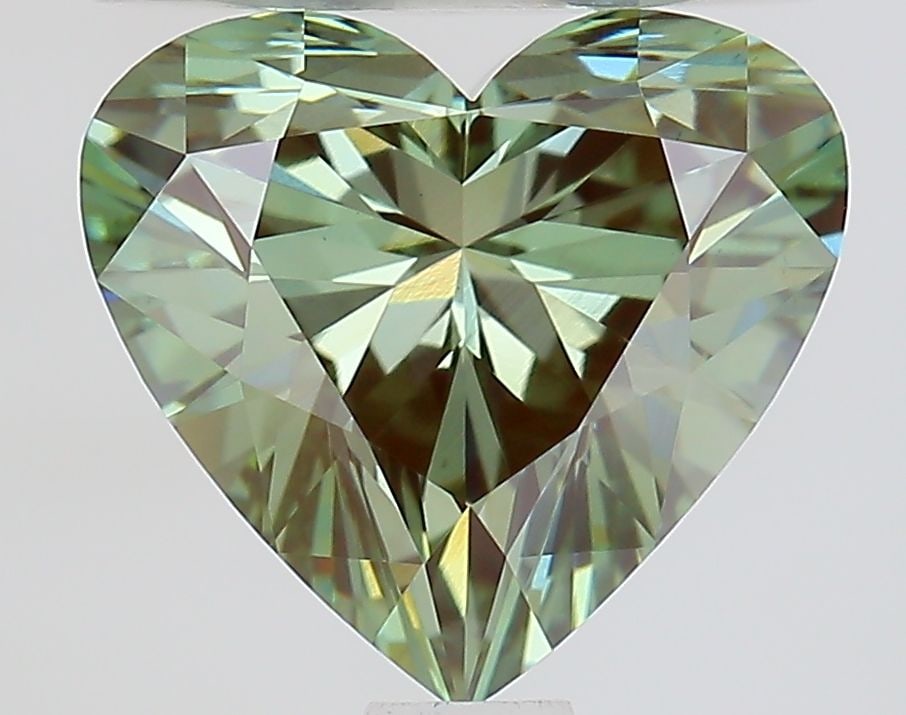 Loose Diamond - HEART 1.55ct Fancy Vivid Green VS1: Loose Diamond - HEART 1.55ct Fancy Vivid Green VS1 Source: This is a real non-mined Diamond that has been grown in a lab Shape: HEART Carats: 1.55 Color: Fancy Vivid Green Certification: IGI Video: