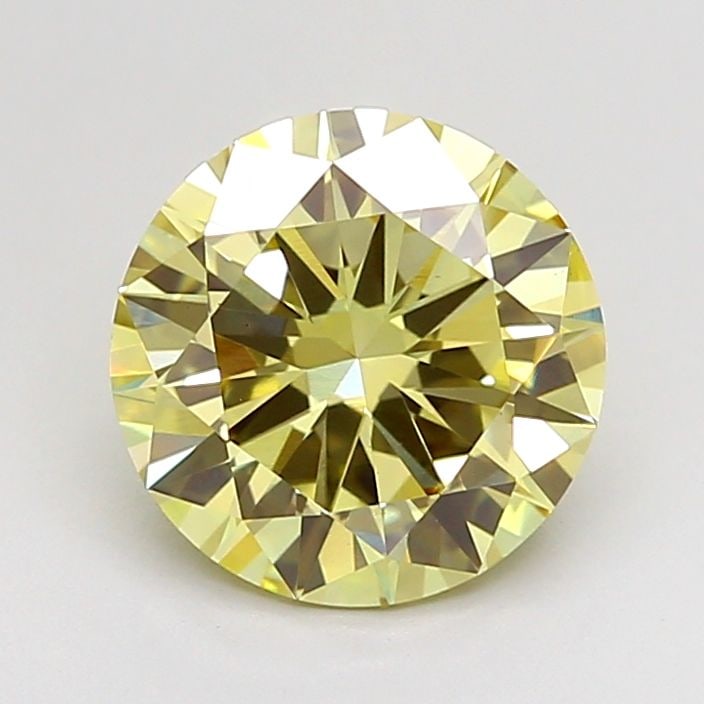 Loose Diamond - ROUND 2.01ct Fancy Yellow VS1: Loose Diamond - ROUND 2.01ct Fancy Yellow VS1 Source: This is a real non-mined Diamond that has been grown in a lab Shape: ROUND Carats: 2.01 Color: Fancy Yellow Certification: IGI Video: