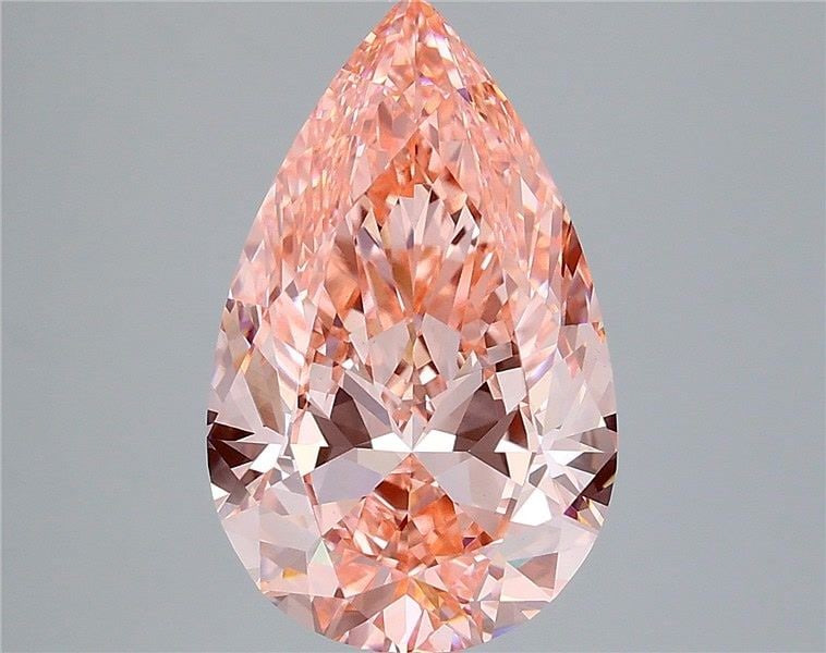 Loose Diamond - PEAR 5.02ct Fancy Intense Pink VS1: Loose Diamond - PEAR 5.02ct Fancy Intense Pink VS1 Source: This is a real non-mined Diamond that has been grown in a lab Shape: PEAR Carats: 5.02 Color: Fancy Intense Pink Certification: IGI Video: