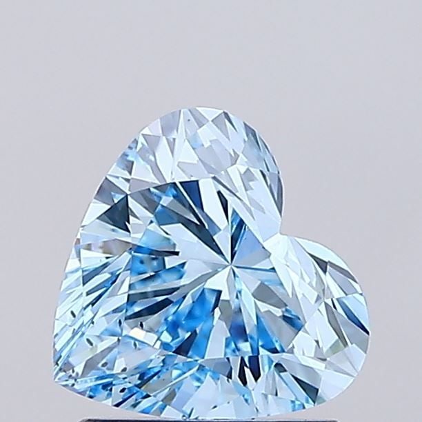 Loose Diamond - HEART 1.21ct Fancy Vivid Blue SI1: Loose Diamond - HEART 1.21ct Fancy Vivid Blue SI1 Source: This is a real non-mined Diamond that has been grown in a lab Shape: HEART Carats: 1.21 Color: Fancy Vivid Blue Certification: IGI Video: