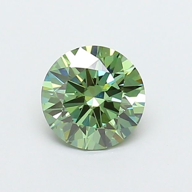 Loose Diamond - ROUND 1.1ct Fancy Vivid Green VS1: Loose Diamond - ROUND 1.1ct Fancy Vivid Green VS1 Source: This is a real non-mined Diamond that has been grown in a lab Shape: ROUND Carats: 1.1 Color: Fancy Vivid Green Certification: IGI Video: