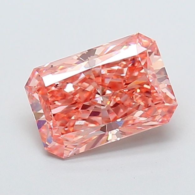 Loose Diamond - RADIANT 2.06ct Fancy Vivid Pink VS2: Loose Diamond - RADIANT 2.06ct Fancy Vivid Pink VS2 Source: This is a real non-mined Diamond that has been grown in a lab Shape: RADIANT Carats: 2.06 Color: Fancy Vivid Pink Certification: IGI Video:
