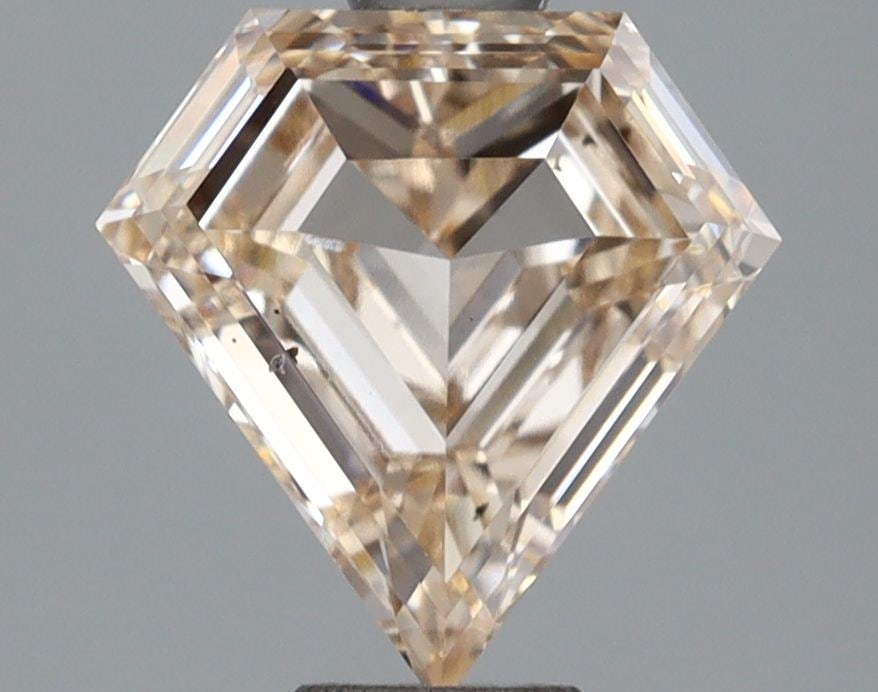 Loose Diamond - PENTAGONAL 1.0ct Fancy Light Brown Orange VS2: Loose Diamond - PENTAGONAL 1.0ct Fancy Light Brown Orange VS2 Source: This is a real non-mined Diamond that has been grown in a lab Shape: PENTAGONAL Carats: 1.0 Color: Fancy Light Brown Orange Certif