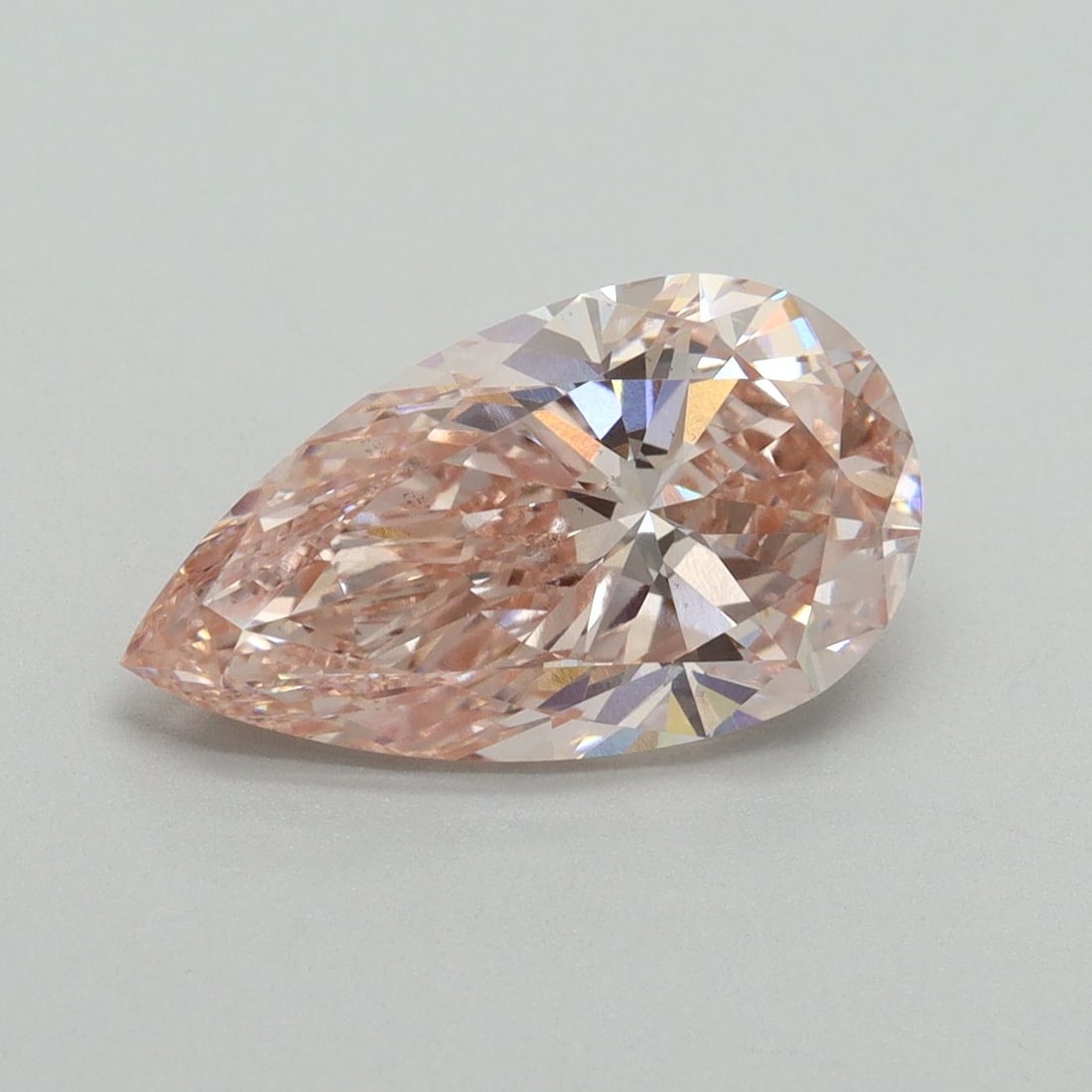 Loose Diamond - PEAR 3.03ct Fancy Intense Pink VS2: Loose Diamond - PEAR 3.03ct Fancy Intense Pink VS2 Source: This is a real non-mined Diamond that has been grown in a lab Shape: PEAR Carats: 3.03 Color: Fancy Intense Pink Certification: IGI Video: