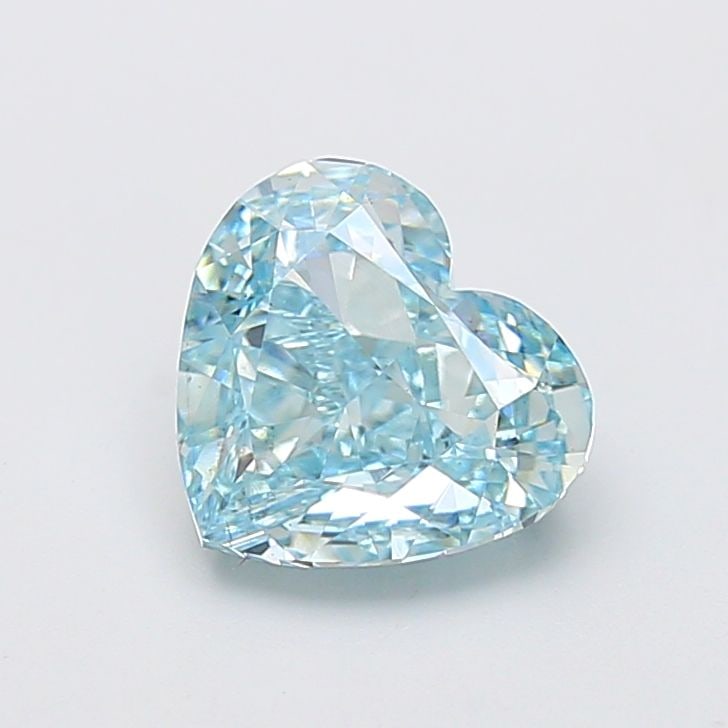 Loose Diamond - HEART 3.04ct Fancy Vivid Greenish Blue VS1: Loose Diamond - HEART 3.04ct Fancy Vivid Greenish Blue VS1 Source: This is a real non-mined Diamond that has been grown in a lab Shape: HEART Carats: 3.04 Color: Fancy Vivid Greenish Blue Certificatio