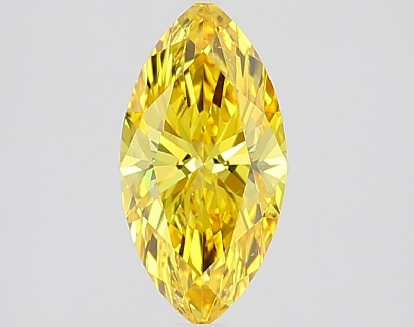 Loose Diamond - MARQUISE 1.04ct Fancy Vivid Yellow VS1: Loose Diamond - MARQUISE 1.04ct Fancy Vivid Yellow VS1 Source: This is a real non-mined Diamond that has been grown in a lab Shape: MARQUISE Carats: 1.04 Color: Fancy Vivid Yellow Certification: IGI V