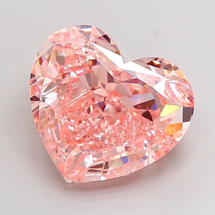 Loose Diamond - HEART 15.05ct Fancy Vivid Pink VVS2: Loose Diamond - HEART 15.05ct Fancy Vivid Pink VVS2 Source: This is a real non-mined Diamond that has been grown in a lab Shape: HEART Carats: 15.05 Color: Fancy Vivid Pink Certification: IGI Video: