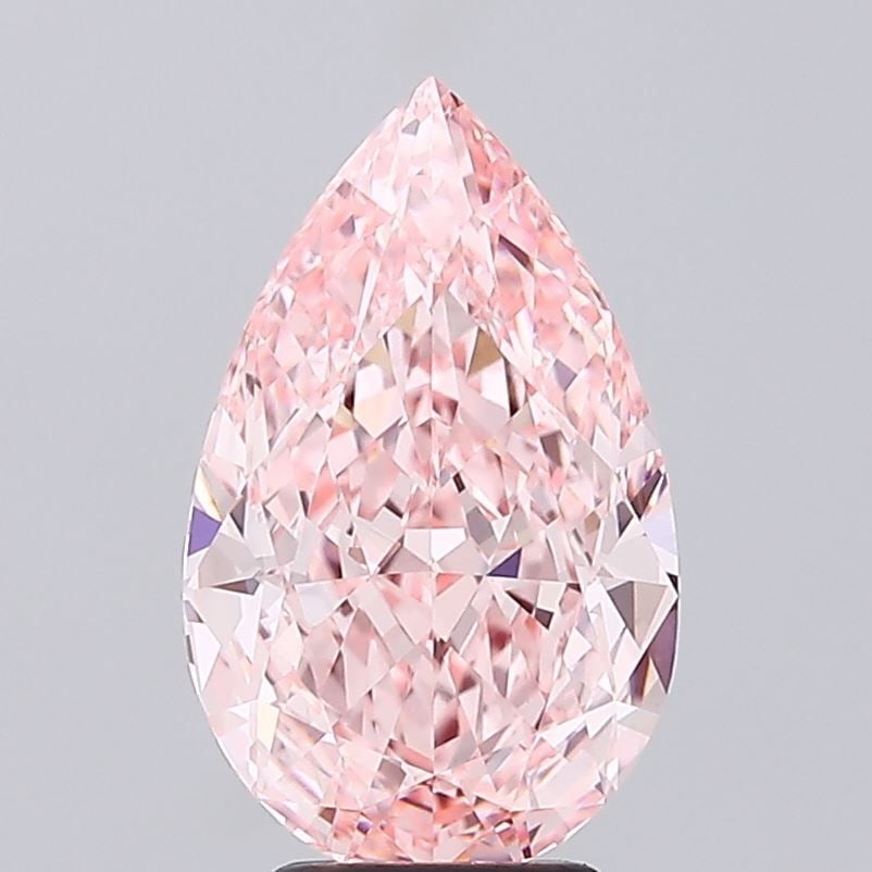 Loose Diamond - PEAR 4.55ct Fancy Vivid Pink VVS2: Loose Diamond - PEAR 4.55ct Fancy Vivid Pink VVS2 Source: This is a real non-mined Diamond that has been grown in a lab Shape: PEAR Carats: 4.55 Color: Fancy Vivid Pink Certification: IGI Video: