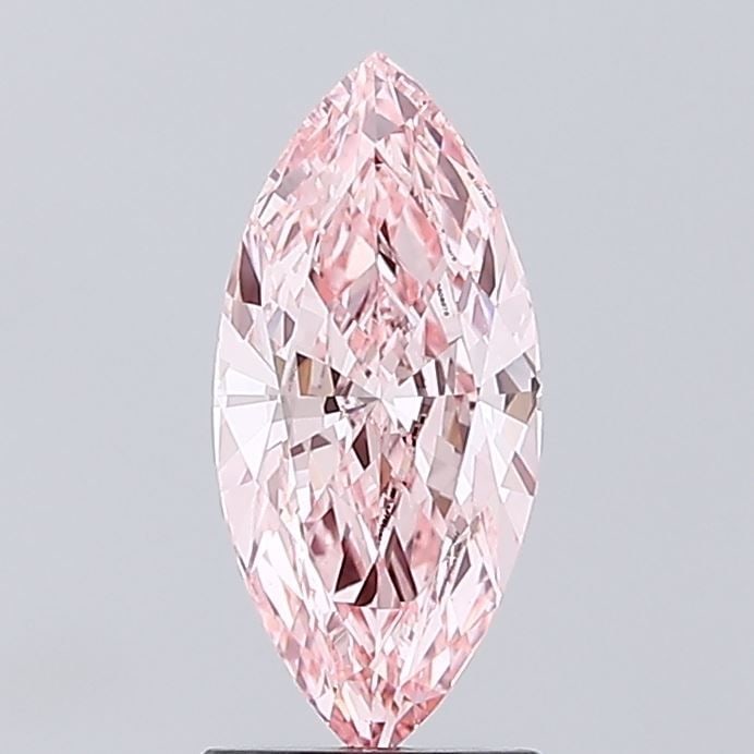 Loose Diamond - MARQUISE 1.75ct Fancy Vivid Pink VS1: Loose Diamond - MARQUISE 1.75ct Fancy Vivid Pink VS1 Source: This is a real non-mined Diamond that has been grown in a lab Shape: MARQUISE Carats: 1.75 Color: Fancy Vivid Pink Certification: IGI Video