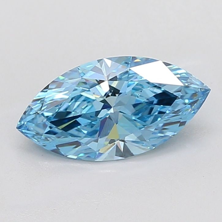 Loose Diamond - MARQUISE 2.07ct Fancy Vivid Blue VS2: Loose Diamond - MARQUISE 2.07ct Fancy Vivid Blue VS2 Source: This is a real non-mined Diamond that has been grown in a lab Shape: MARQUISE Carats: 2.07 Color: Fancy Vivid Blue Certification: IGI Video