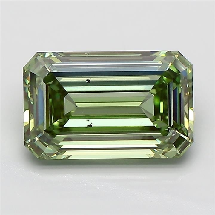 Loose Diamond - EMERALD 3.07ct Fancy Green SI2: Loose Diamond - EMERALD 3.07ct Fancy Green SI2 Source: This is a real non-mined Diamond that has been grown in a lab Shape: EMERALD Carats: 3.07 Color: Fancy Green Certification: NONE Video: