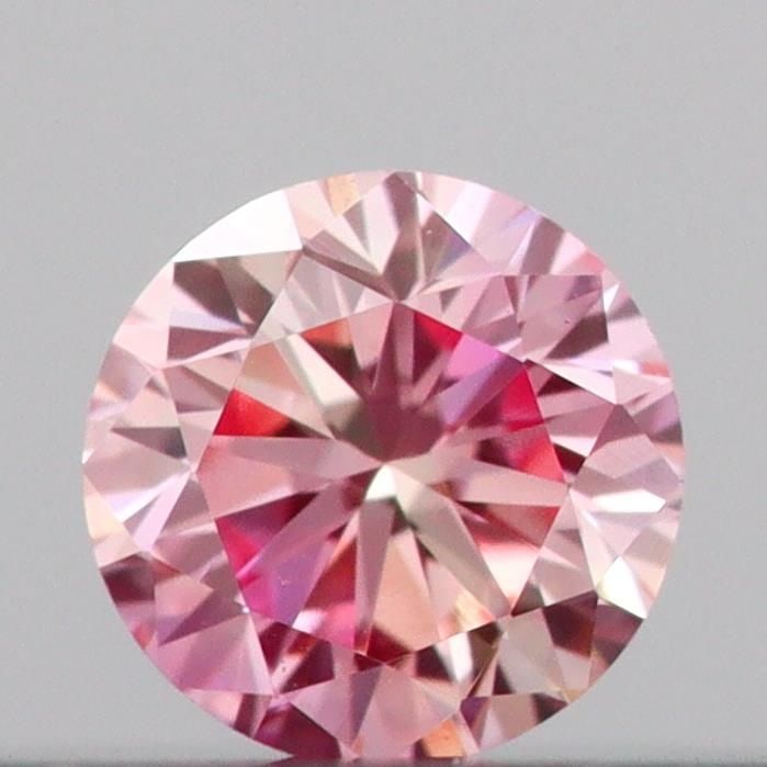 Loose Diamond - ROUND 0.12ct Fancy Intense Pink VS1: Loose Diamond - ROUND 0.12ct Fancy Intense Pink VS1 Source: This is a real non-mined Diamond that has been grown in a lab Shape: ROUND Carats: 0.12 Color: Fancy Intense Pink Certification: IGI Video: