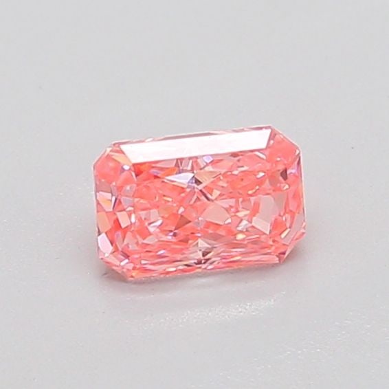 Loose Diamond - RADIANT 0.38ct Fancy Vivid Pink VS1: Loose Diamond - RADIANT 0.38ct Fancy Vivid Pink VS1 Source: This is a real non-mined Diamond that has been grown in a lab Shape: RADIANT Carats: 0.38 Color: Fancy Vivid Pink Certification: IGI Video: