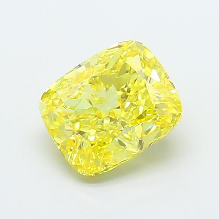 Loose Diamond - CUSHION MODIFIED 3.54ct Fancy Vivid Yellow VS2: Loose Diamond - CUSHION MODIFIED 3.54ct Fancy Vivid Yellow VS2 Source: This is a real non-mined Diamond that has been grown in a lab Shape: CUSHION MODIFIED Carats: 3.54 Color: Fancy Vivid Yellow Cert