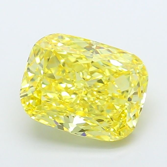 Loose Diamond - CUSHION MODIFIED 4.88ct Fancy Vivid Yellow VS1: Loose Diamond - CUSHION MODIFIED 4.88ct Fancy Vivid Yellow VS1 Source: This is a real non-mined Diamond that has been grown in a lab Shape: CUSHION MODIFIED Carats: 4.88 Color: Fancy Vivid Yellow Cert