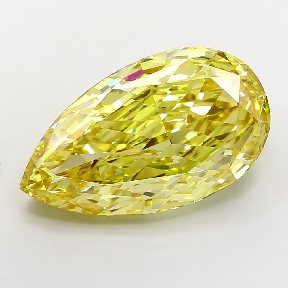 Loose Diamond - PEAR 17.7ct Fancy Intense Yellow VVS2 (1 of 1)