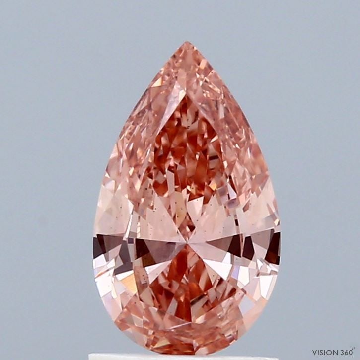 Loose Diamond - PEAR 1.12ct Fancy Brown Pink VS2: Loose Diamond - PEAR 1.12ct Fancy Brown Pink VS2 Source: This is a real non-mined Diamond that has been grown in a lab Shape: PEAR Carats: 1.12 Color: Fancy Brown Pink Certification: IGI Video: