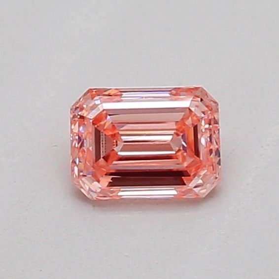 Loose Diamond - EMERALD 0.23ct Fancy Vivid Pink SI1: Loose Diamond - EMERALD 0.23ct Fancy Vivid Pink SI1 Source: This is a real non-mined Diamond that has been grown in a lab Shape: EMERALD Carats: 0.23 Color: Fancy Vivid Pink Certification: IGI The Dia