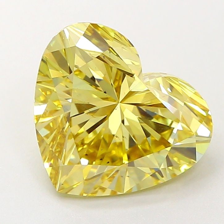 Loose Diamond - HEART 3.04ct Fancy Intense Yellow VS2: Loose Diamond - HEART 3.04ct Fancy Intense Yellow VS2 Source: This is a real non-mined Diamond that has been grown in a lab Shape: HEART Carats: 3.04 Color: Fancy Intense Yellow Certification: IGI Vid