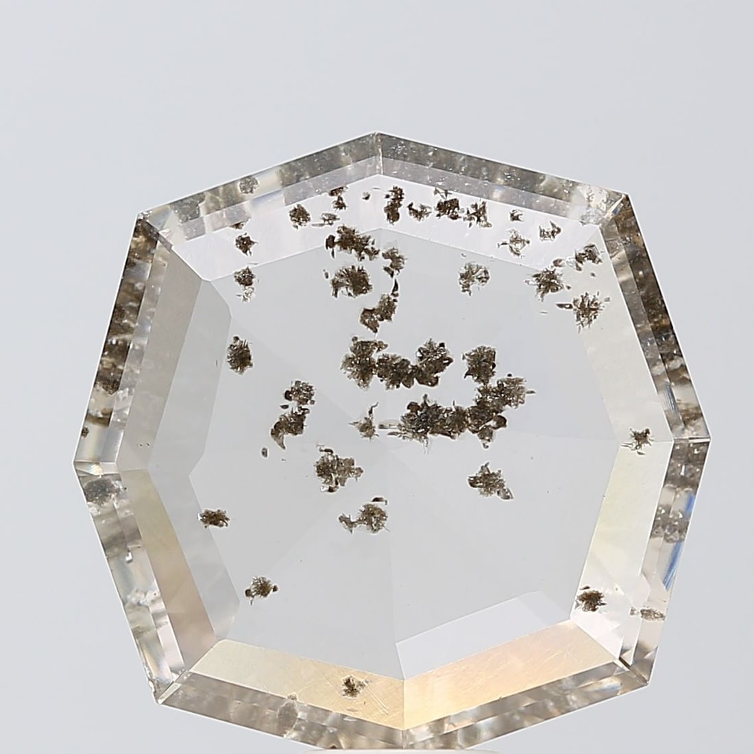 Loose Diamond - OTHER 6.33ct Salt and Pepper I2: Loose Diamond - OTHER 6.33ct Salt and Pepper I2 Source: This is a real non-mined Diamond that has been grown in a lab Shape: OTHER Carats: 6.33 Color: Salt and Pepper Certification: NONE Video: