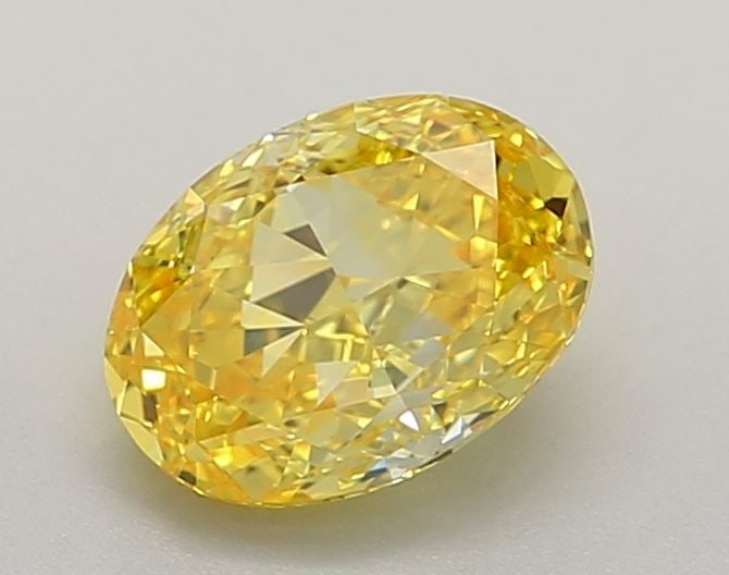 Loose Diamond - OVAL 1.27ct Fancy Vivid Yellow VVS1: Loose Diamond - OVAL 1.27ct Fancy Vivid Yellow VVS1 Source: This is a real non-mined Diamond that has been grown in a lab Shape: OVAL Carats: 1.27 Color: Fancy Vivid Yellow Certification: IGI Video: