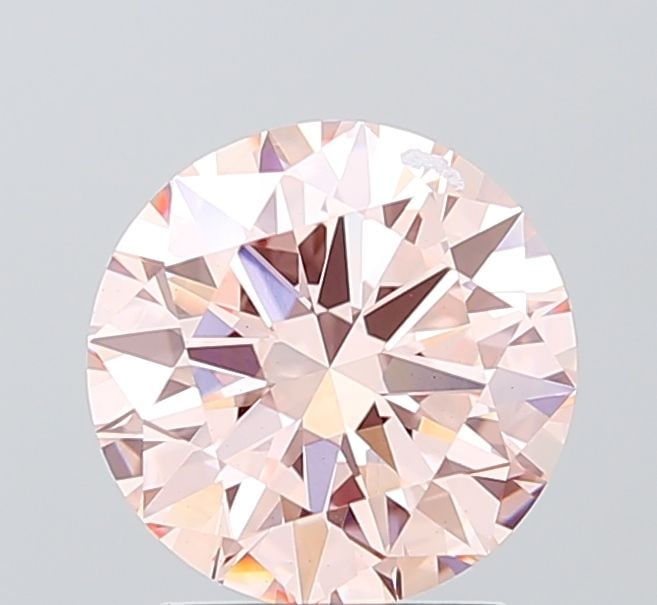 Loose Diamond - ROUND 2.24ct Fancy Vivid Pink VS1: Loose Diamond - ROUND 2.24ct Fancy Vivid Pink VS1 Source: This is a real non-mined Diamond that has been grown in a lab Shape: ROUND Carats: 2.24 Color: Fancy Vivid Pink Certification: IGI Video: