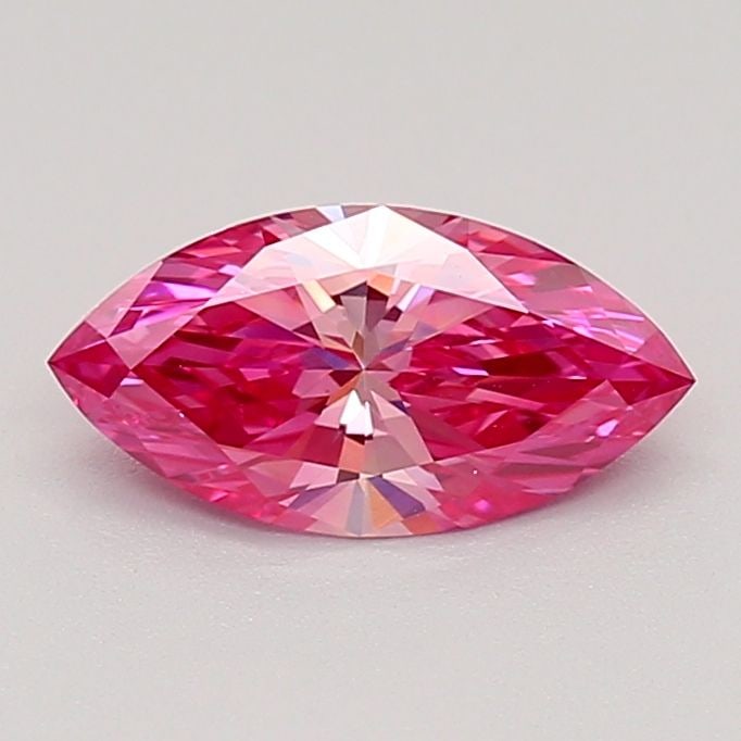 Loose Diamond - MARQUISE 0.79ct Fancy Vivid Purplish Pink VS1: Loose Diamond - MARQUISE 0.79ct Fancy Vivid Purplish Pink VS1 Source: This is a real non-mined Diamond that has been grown in a lab Shape: MARQUISE Carats: 0.79 Color: Fancy Vivid Purplish Pink Certif