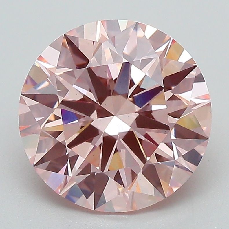 Ideal Loose Diamond - ROUND 3.09ct Fancy Intense Pink VS1: Ideal Loose Diamond - ROUND 3.09ct Fancy Intense Pink VS1 Source: This is a real non-mined Diamond that has been grown in a lab Shape: ROUND Carats: 3.09 Color: Fancy Intense Pink Certification: IGI V
