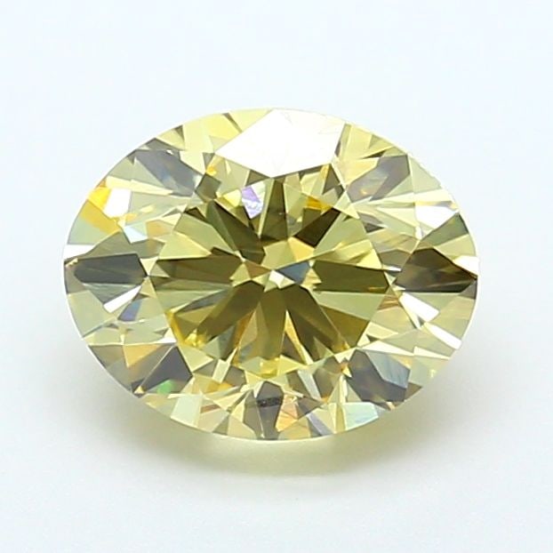 Loose Diamond - OVAL 3.01ct Fancy Yellow VVS2: Loose Diamond - OVAL 3.01ct Fancy Yellow VVS2 Source: This is a real non-mined Diamond that has been grown in a lab Shape: OVAL Carats: 3.01 Color: Fancy Yellow Certification: IGI Video: