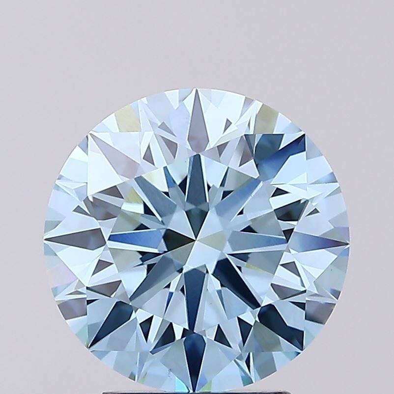 Ideal Loose Diamond - ROUND 3.04ct Fancy Intense Blue VVS2: Ideal Loose Diamond - ROUND 3.04ct Fancy Intense Blue VVS2 Source: This is a real non-mined Diamond that has been grown in a lab Shape: ROUND Carats: 3.04 Color: Fancy Intense Blue Certification: IGI 