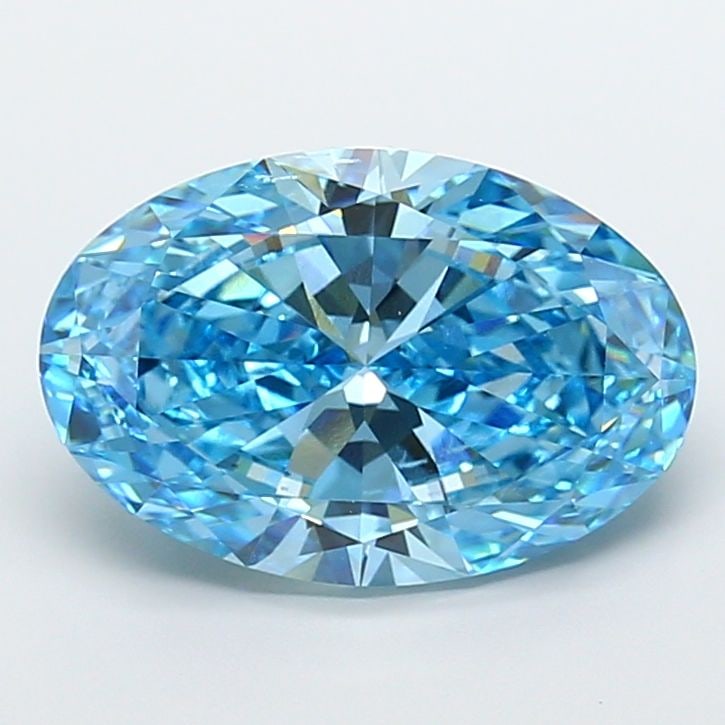 Loose Diamond - OVAL 11.12ct Fancy Vivid Blue VVS2: Loose Diamond - OVAL 11.12ct Fancy Vivid Blue VVS2 Source: This is a real non-mined Diamond that has been grown in a lab Shape: OVAL Carats: 11.12 Color: Fancy Vivid Blue Certification: IGI Video: