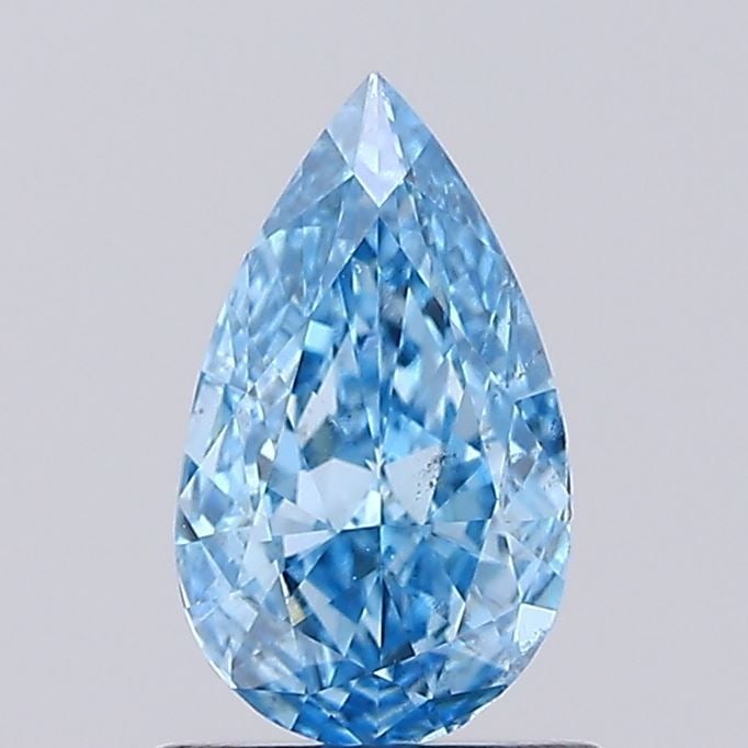 Loose Diamond - PEAR 0.83ct Fancy Vivid Blue SI1: Loose Diamond - PEAR 0.83ct Fancy Vivid Blue SI1 Source: This is a real non-mined Diamond that has been grown in a lab Shape: PEAR Carats: 0.83 Color: Fancy Vivid Blue Certification: IGI Video: