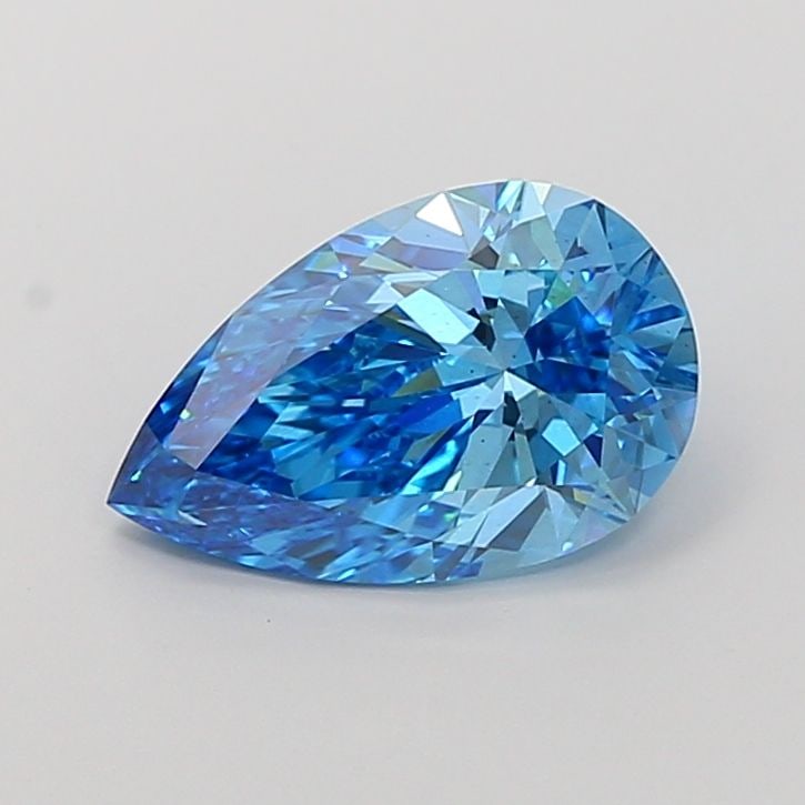 Loose Diamond - PEAR 3.05ct Fancy Vivid Blue VS2: Loose Diamond - PEAR 3.05ct Fancy Vivid Blue VS2 Source: This is a real non-mined Diamond that has been grown in a lab Shape: PEAR Carats: 3.05 Color: Fancy Vivid Blue Certification: IGI Video: