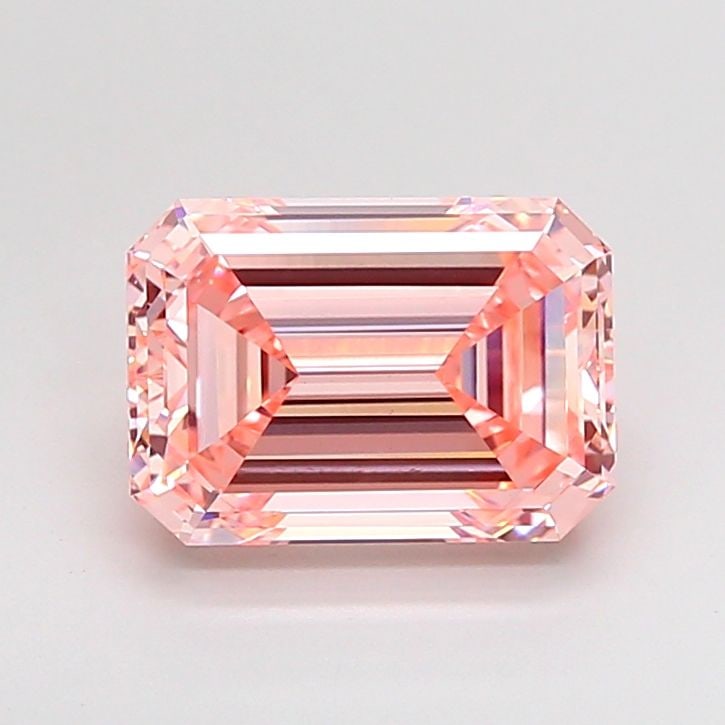 Loose Diamond - EMERALD 3.0ct Fancy Intense Pink VS1: Loose Diamond - EMERALD 3.0ct Fancy Intense Pink VS1 Source: This is a real non-mined Diamond that has been grown in a lab Shape: EMERALD Carats: 3.0 Color: Fancy Intense Pink Certification: IGI Video