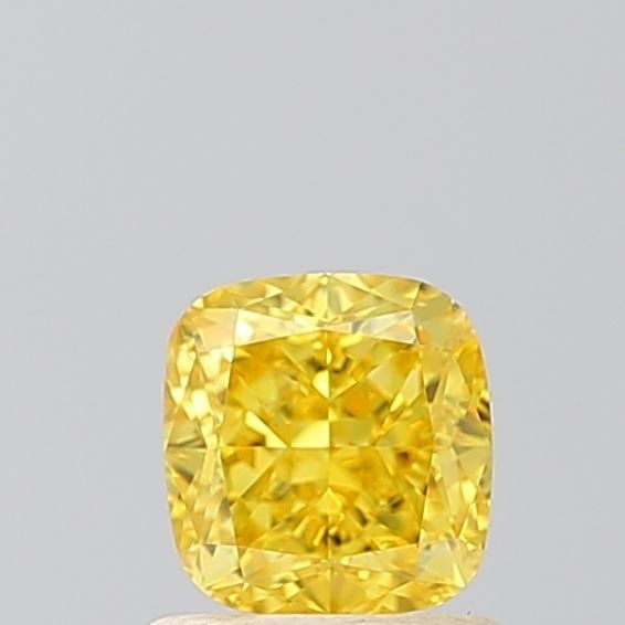 Loose Diamond - CUSHION MODIFIED 1.03ct Fancy Vivid Yellow VVS2: Loose Diamond - CUSHION MODIFIED 1.03ct Fancy Vivid Yellow VVS2 Source: This is a real non-mined Diamond that has been grown in a lab Shape: CUSHION MODIFIED Carats: 1.03 Color: Fancy Vivid Yellow Cer
